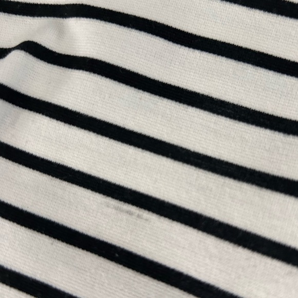 Kenar black/white striped dress, super soft fabric, exposed zipper - CUTE!!! - Picture 10 of 11